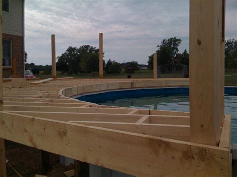 pool deck  square feet construction picture post