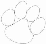 Coloring Paw Clemson Print Tiger Pages Kids sketch template