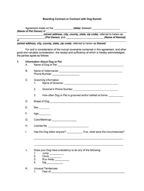 printable horse boarding contract fill  printable fillable