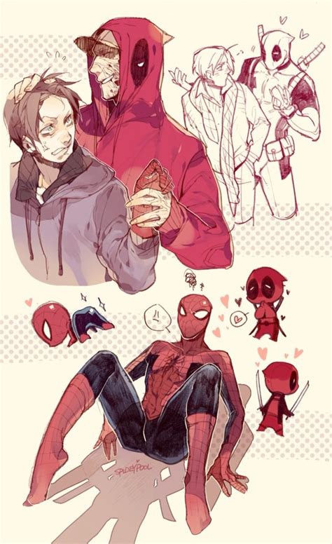 Spideypool Spideypool Deadpool And Spiderman Deadpool X Spiderman
