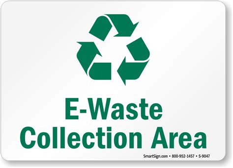 waste collection area  recycle symbol sign sku