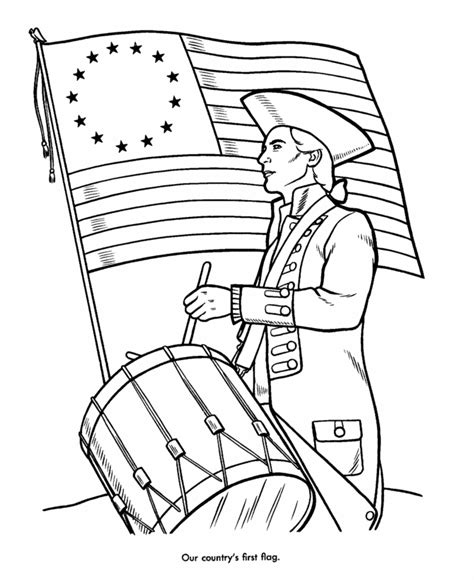 usa printables american symbols coloring pages  flag