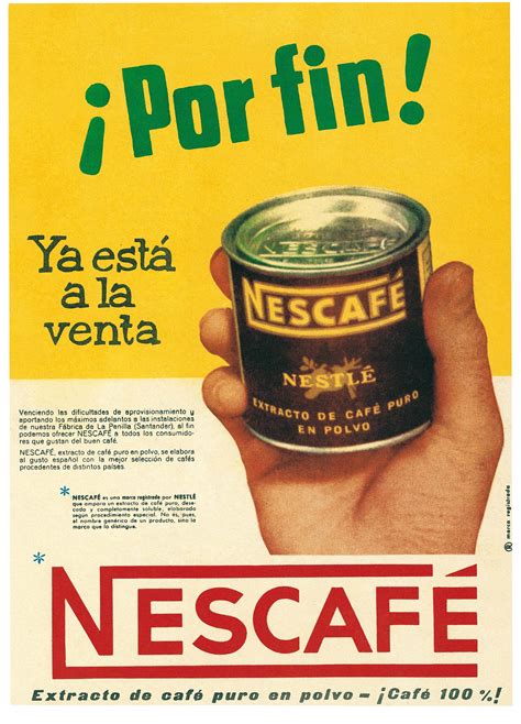 publicidad nescafé 1954 anuncios retros