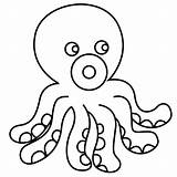 Octopus Creatures sketch template