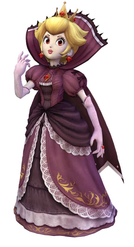 Shadow Queen Costume Peach Evil Princess Super Mario Princess