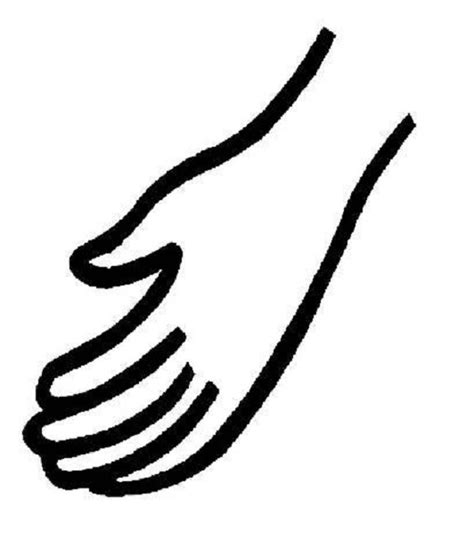 coloring pages  human hand coloring clipartsco