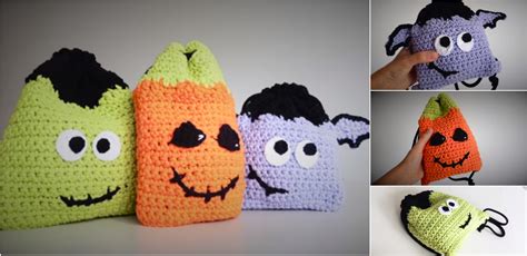 crochet halloween bags crochet ideas