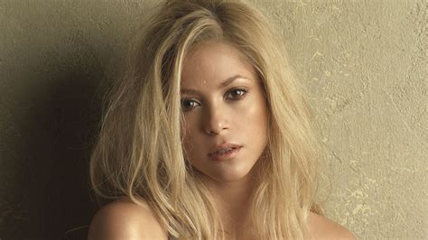 Wallpaper Face Model Blonde Long Hair Wall Shakira Supermodel