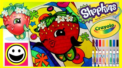 strawberry kiss shopkins coloring page tensei colors