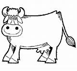 Vaca Mucca Vache Dibuix Dibuixos Colorare Acolore Coloritou Animais sketch template