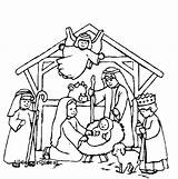 Coloring Nativity Pages Scene Printable Christmas Story Jesus Precious Baby Manger Simple Moments Christ Drawing Getcolorings Getdrawings Book Line Color sketch template