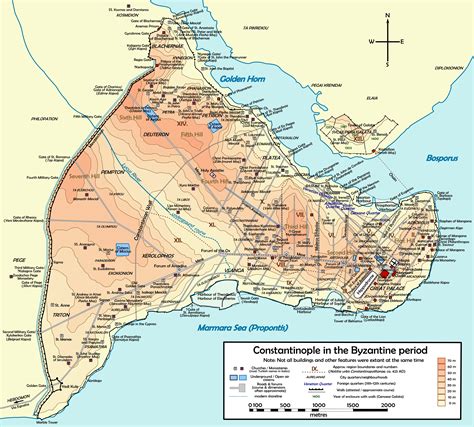 map  byzantine constantinople illustration ancient history