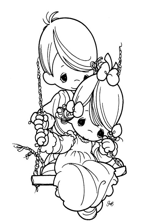 printable precious moments coloring pages  kids