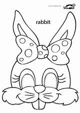 Bunny Mask Masks Easter Rabbit Printable Krokotak Coloring Template Face Print Kids Crafts Choose Board Printables sketch template