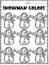 Snowman Activities sketch template