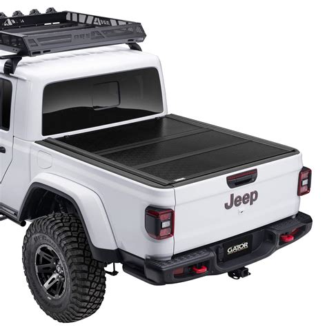 buy gator efx hard tri fold truck bed tonneau cover gc fits   jeep jt