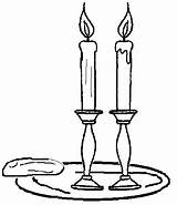 Clipart Shabbat Coloring Pages Candle Candles Drawing Clip Shalom Color Jewish Cliparts Wikimedia Commons Shabat שת Clipartbest Printable Drawings Sheets sketch template