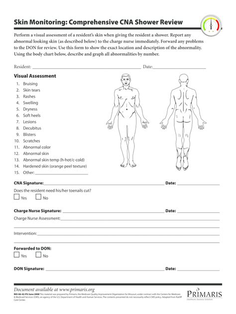 Shower Sheets For Cna Form 2008 2022 Fill Out And Sign Printable Pdf