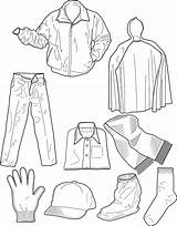 Colouring Clothing Pages Winter Sheet Printable Clothes Pdf Coat Warm sketch template