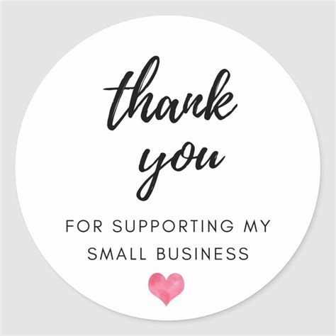 supporting  small business classic  sticker