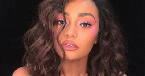 Little Minx Leigh Anne Pinnock Strips To Bra For Sizzling Cleavage