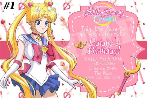 printable anime birthday invitations printable templates