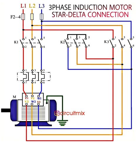 star delta connection    phase induction motor save share   follow