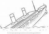 Titanic Sinking Ausmalen Drawingtutorials101 Wreck Rms Barcos Schiff Pintar Ideen Hundimiento Bateau 1912 Britannic Iceberg Dessiner sketch template