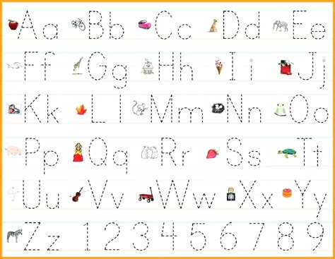 alphabet tracing printables