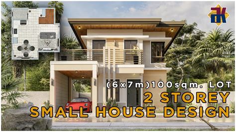small house design  meters  sqm lot  storey ofw house youtube