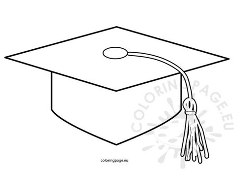graduation cap coloring pages