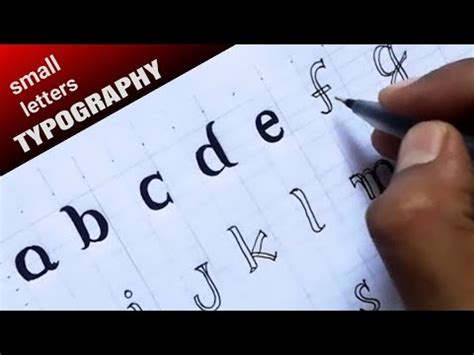 small letter writing  english typography tutorial tabrez arts youtube