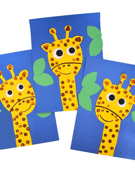 giraffe craft  printable giraffe craft template simple mom