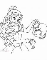 Coloring Beast Beauty Belle Pages Disney Chip Potts Mrs Printable Disneyclips Cinderella Magnificent Adult Lumiere sketch template