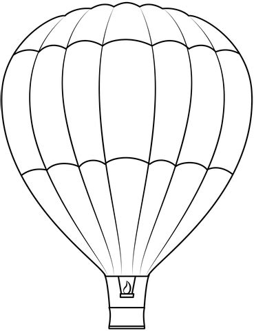 printable hot air balloon template coloring pages  kids  coloring