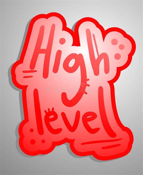 high level stock vector illustration  high competition