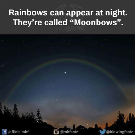 Moonbow Space Facts Fun Facts Weird Facts