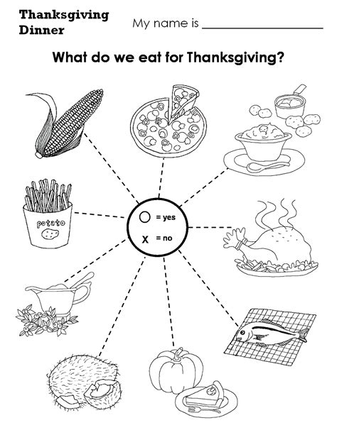 penchant pictures thanksgiving worksheets pictures
