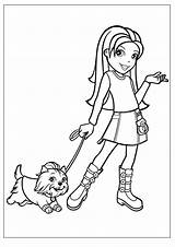 Polly Pocket Pages Coloring Printable Kids sketch template