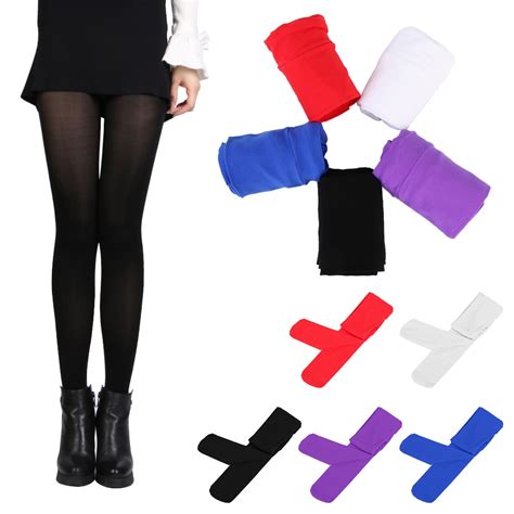 120 d autumn winter tights fashion women s sexy footed thick opaque