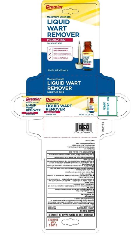 wart remover liquid premier brands  america  salicylic acid    liquid