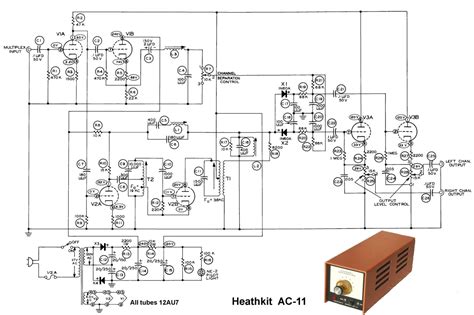 schematic  heathkit ac  fm multiplexer unit