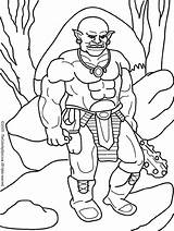 Ogre Coloring Pages Getcolorings Audio Stories sketch template