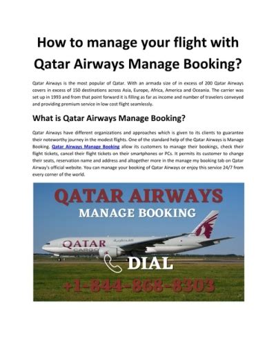 qatar airways manage booking