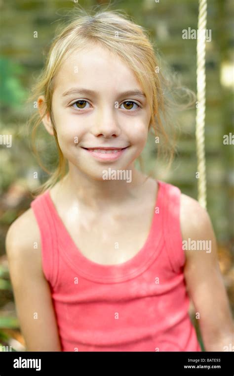 smiling girl    years  stock photo alamy