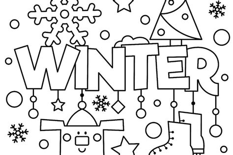 winter puzzle coloring pages printable winter themed activity pages