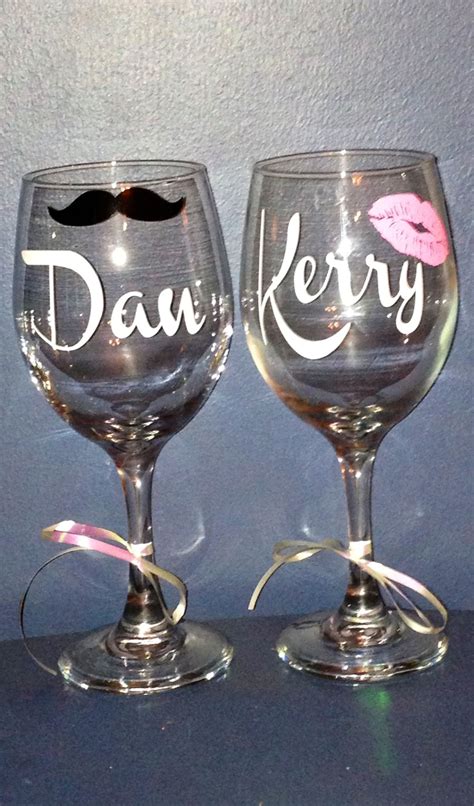 Personalized Wine Glasses Can Be Personalized With Any Graphic You