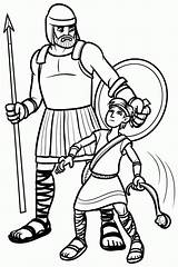 David Goliath Coloring Pages Printable Testament Old Book Kids Story Quiet Bible Books Cartoon Print Clipart Lds Purpose Color Pinning sketch template