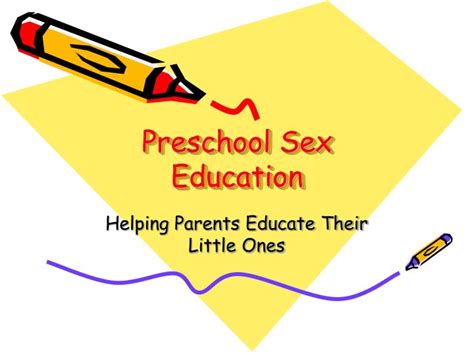 ppt preschool sex education powerpoint presentation