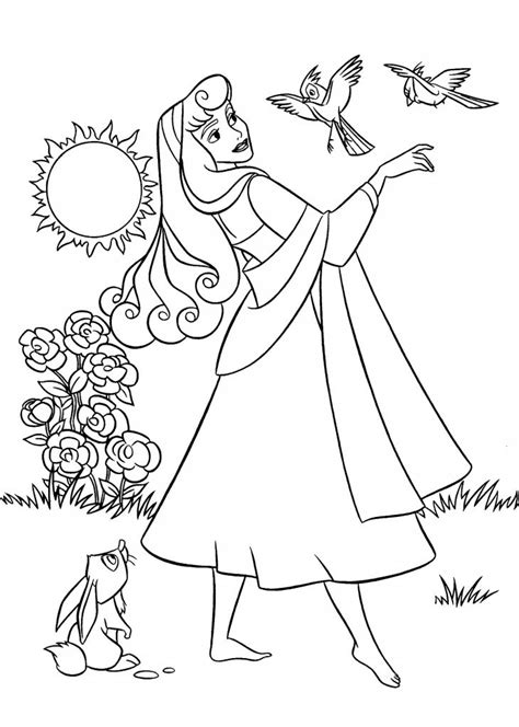 princess aurora coloring page bubakidscom